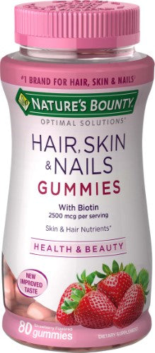 Nature's Bounty Hair Skin & Nails (Cabelo, Pele e Unhas) com biotin 2,500mcg