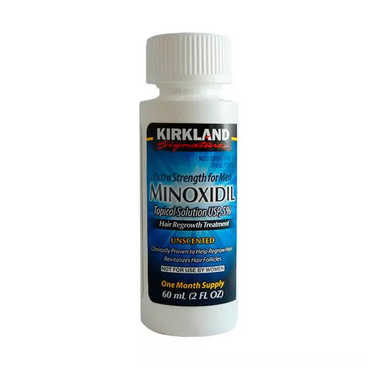 Minoxidil Original Kirkland para Barba, Cabelo E Sobrancelhas