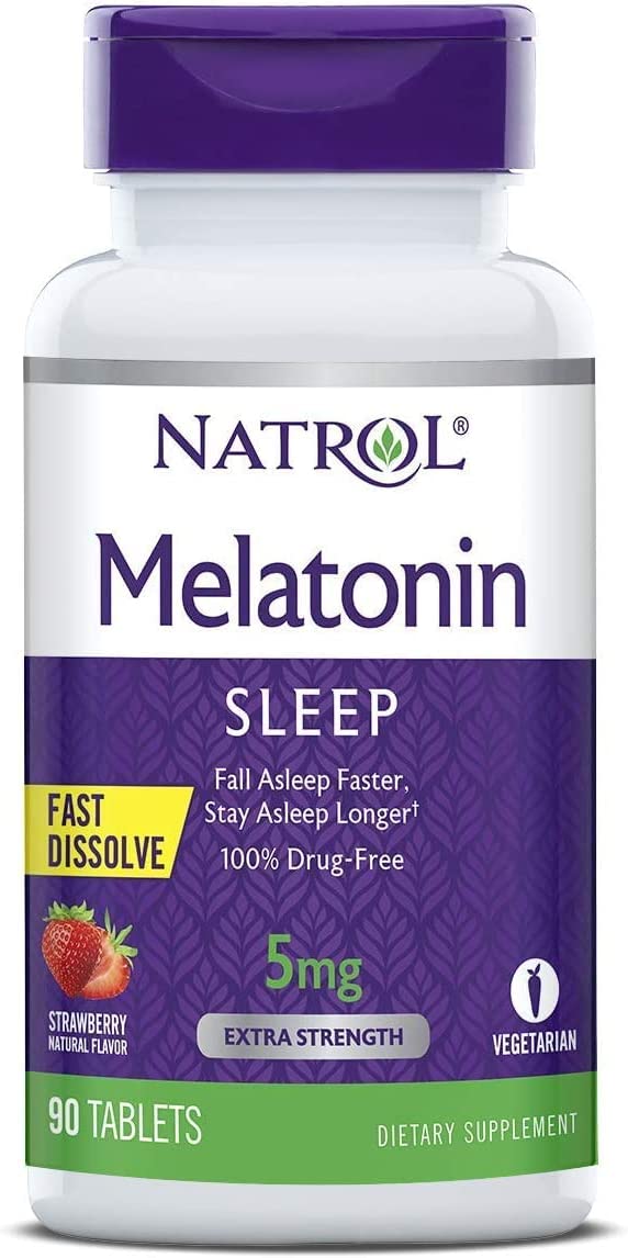 Melatinin NATROL - Fast Dissolve sabor morango 5mg