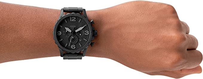 Relogio Fossil Chronograph Black Stainless Steel Watch (JR1401)⌚️ (PRODUTO IMPORTADO 100% ORIGINAL)