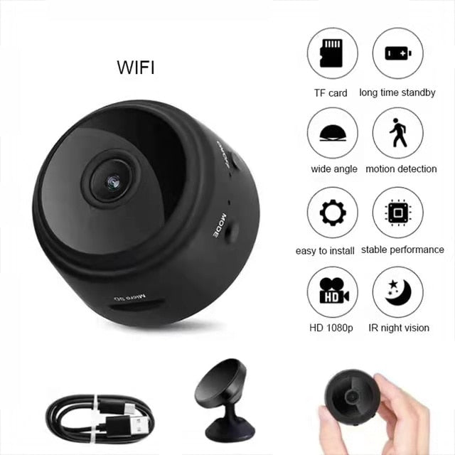 Mini câmera wi-fi 1080, gravador de voz sem fio, versão de vigilância por vídeo ip, versão noturno, micro p, hd