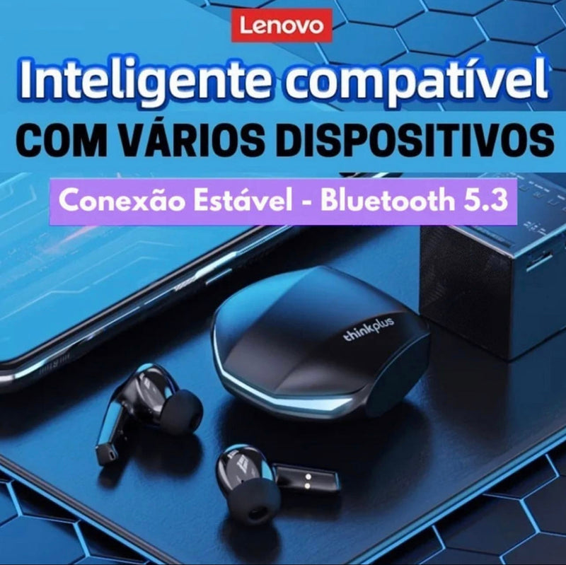 Fone De Ouvido Gamer Bluetooth Lenovo Gm2 Pro